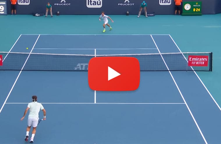 3 ridiculous shots from Roger Federer at the Miami Open - Tennis Tonic