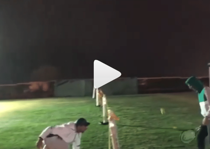 Djokovic practice on grass in Indian Wells