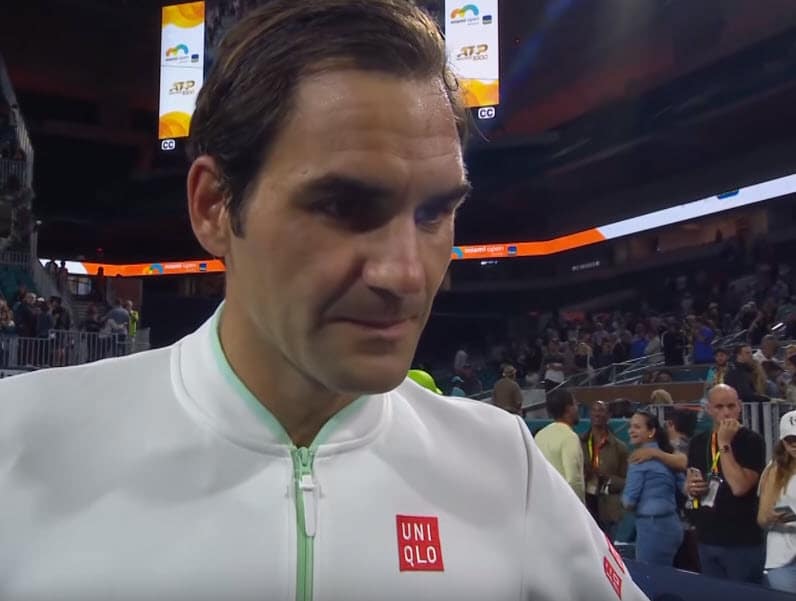 Roger Federer at the Miami Open