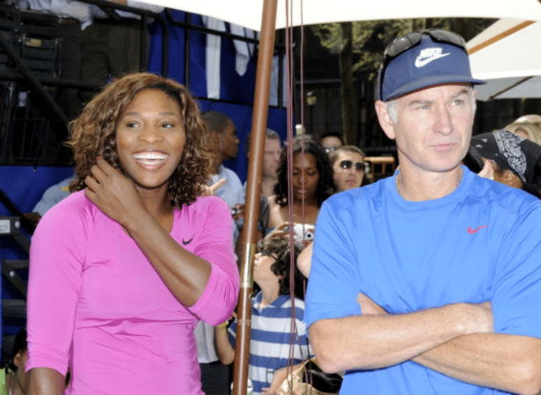Serena Williams and john McEnroe