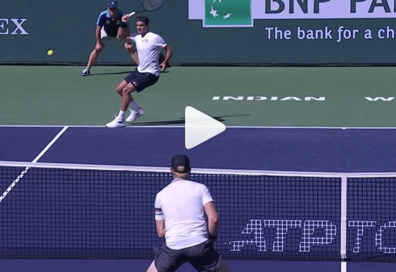 The PERFECT defense from Federer in Indian Wells Tennis Tonic News
