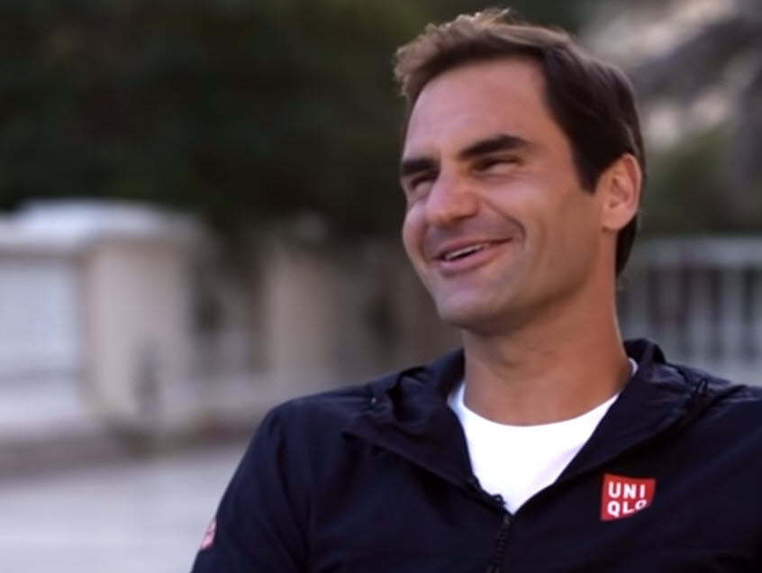 Federer about his first kiss to Mirka