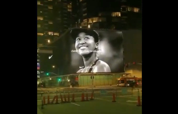 Naomi Osaka billboard