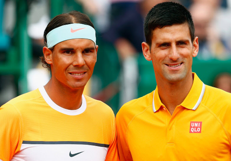 Rafael Nadal and Novak Djokovic in Monte Carlo