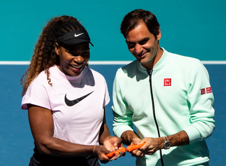 Roger Federer and Serena Williams about retirement