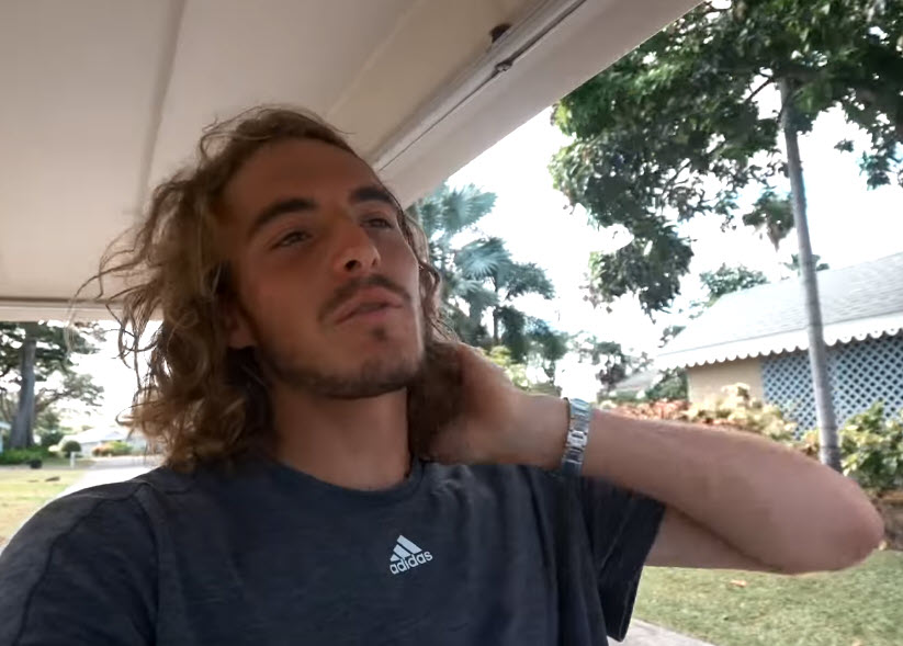 Stefanos Tsitsipas destroying a golf cart. VLOG Stefanos Tsitsipas destroying a golf cart