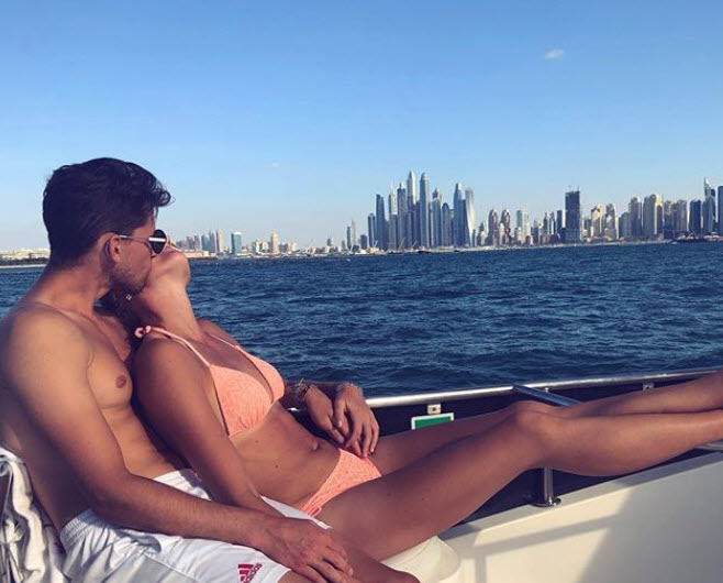 Dominic Thiem and girlfriend Kristina Mladenovic