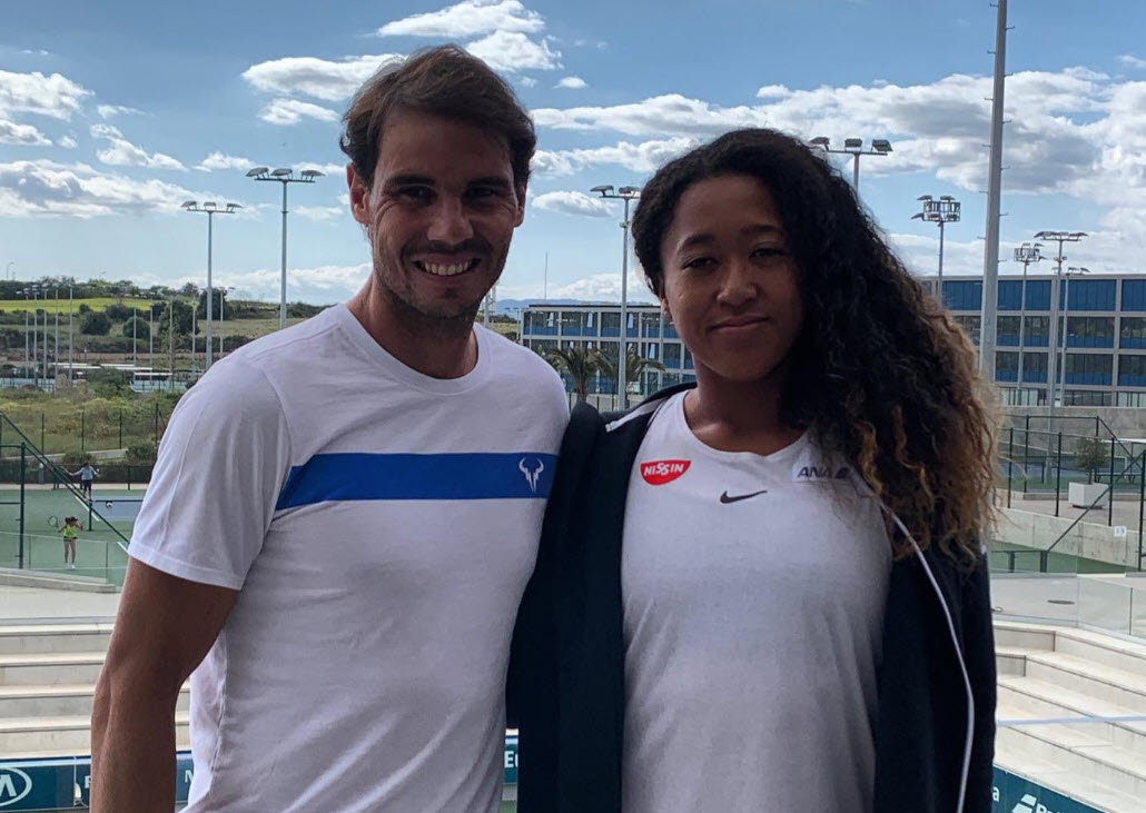 Rafael Nadal and Naomi Osaka Rafael Nadal and Naomi Osaka