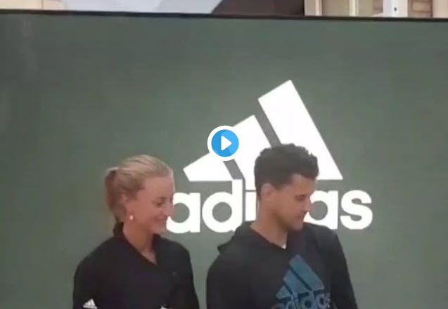 Dominic Thiem and Kiki Mladenovic