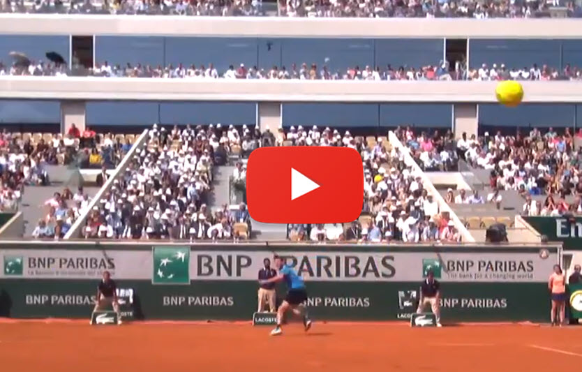 Thiem tweener French Open