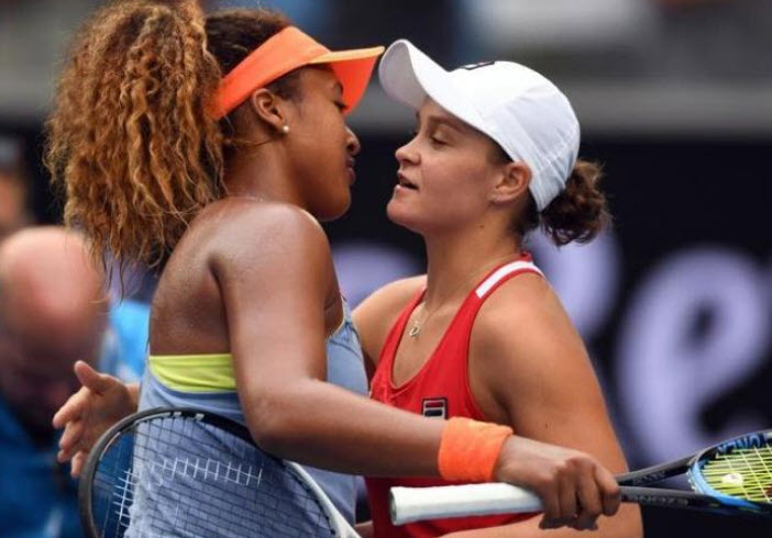 Ashleigh Barty and Naomi Osaka Ashleigh Barty and Naomi Osaka