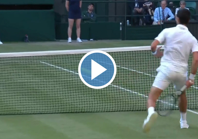 Djokovic Tweener in Wimbledon