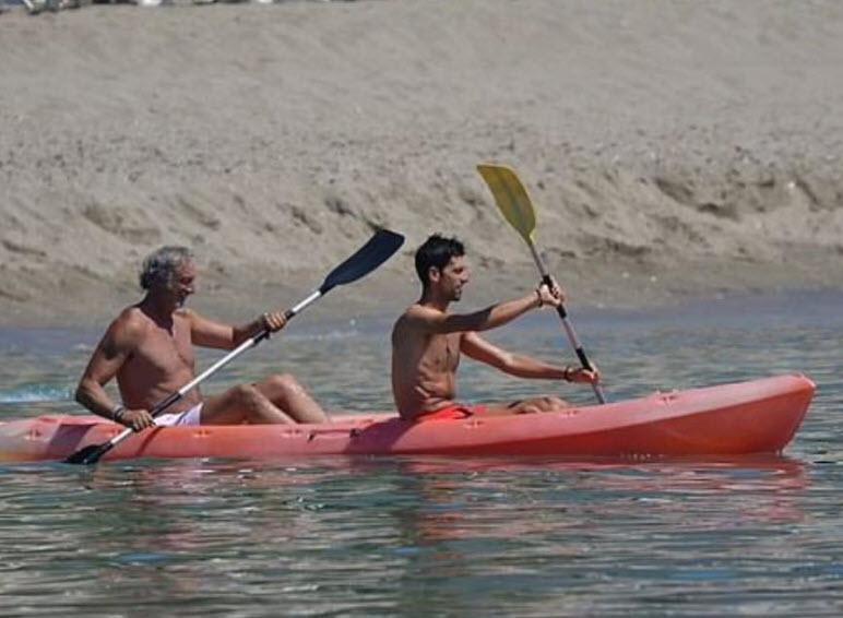 Djokovic training Djokovic training