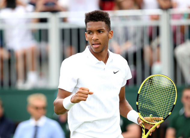 Felix Auger-Aliassime beats Pospisil in the 1st round in London ...