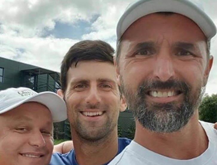 Novak Djokovic and Goran Ivanisevic