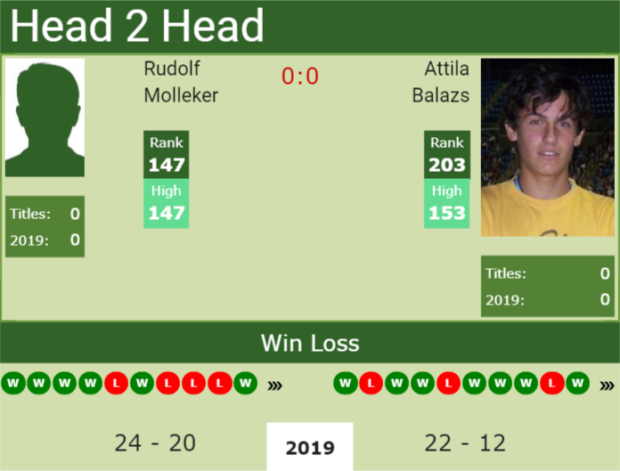 Prediction and head to head Rudolf Molleker vs. Attila Balazs