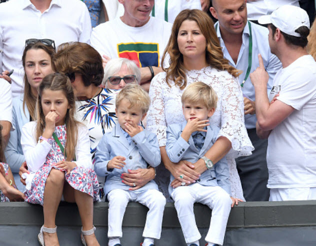 Federer family Mirka and Children