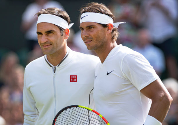 Roger Federer and Rafael Nadal Roger Federer and Rafael Nadal