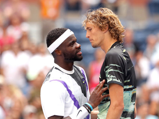 TENNIS SCORES. Zverev ousts Tiafoe in the 2nd round of the U.S. Open