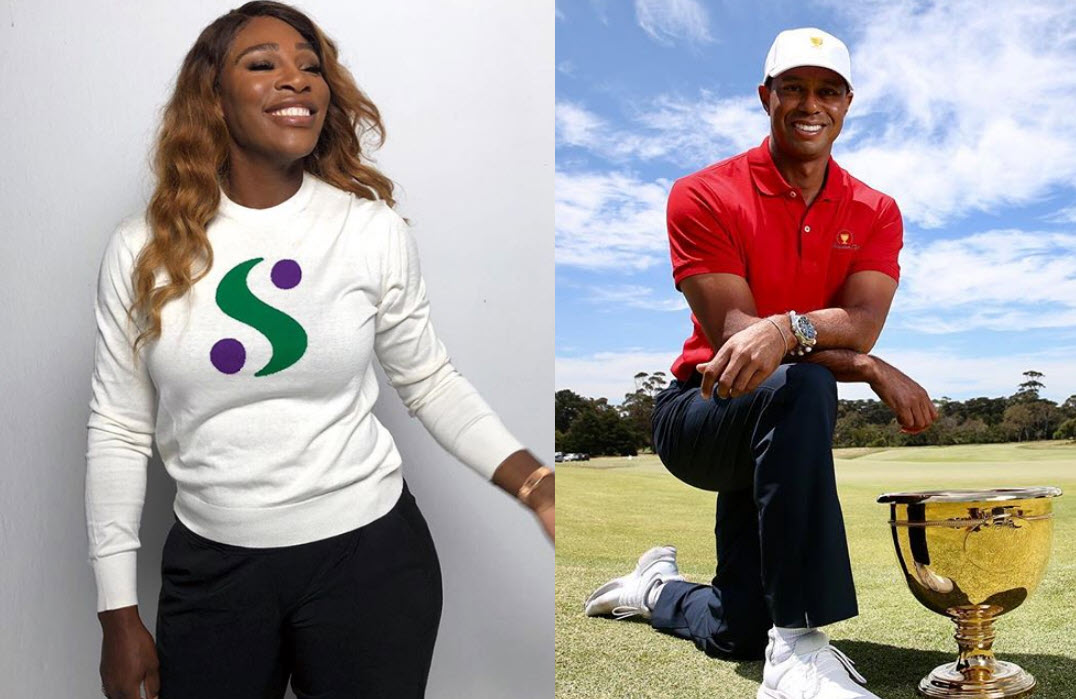 Serena Williams and Tiger Woods