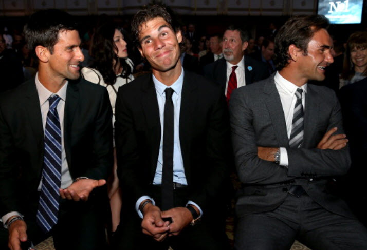 Nadal Djokovic and Federer