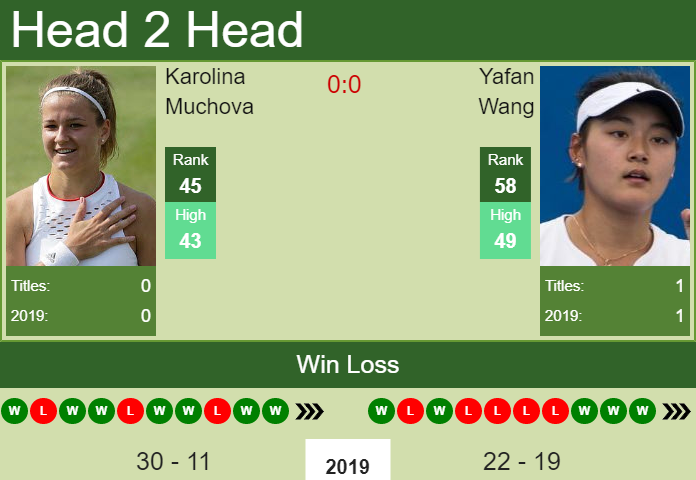 Yafan Wang vs. Karolina Muchova Korea Open 