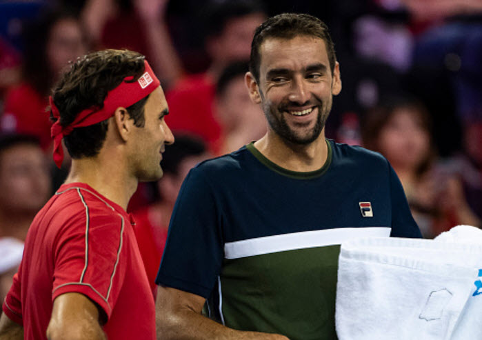 Federer and Marin Cilic