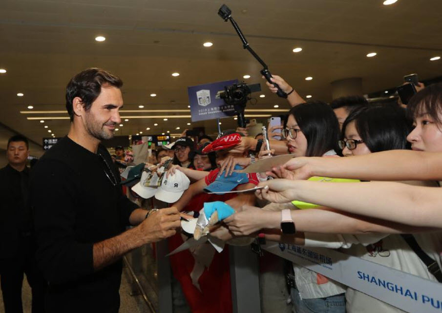 Federer in Shanghai