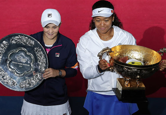 Naomi Osaka and Ashleigh Barty Naomi Osaka and Ashleigh Barty