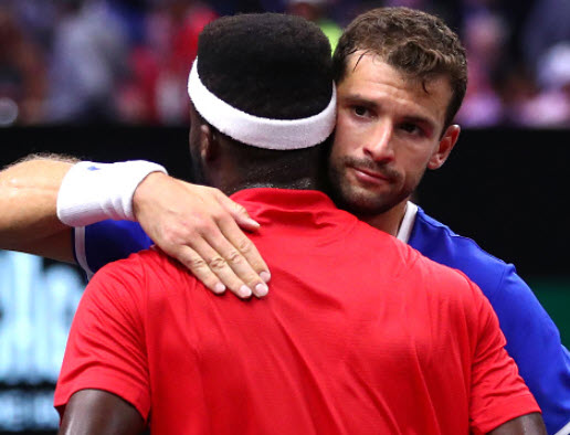 Grigor Dimitrov and Frances Tiafoe Grigor Dimitrov and Frances Tiafoe