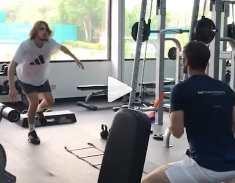 Stefanos Tsitsipas gym Stefanos Tsitsipas gym