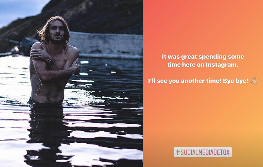 Tsitsipas farewell from Instagram