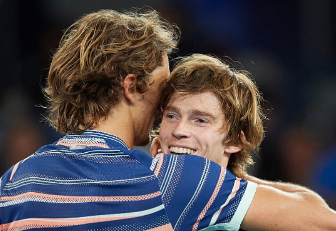 Zverev beats Rublev in the 4th round of the Australian Open. Wawrinka