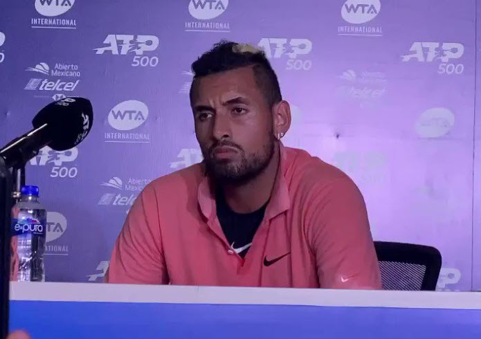 “I do not give a f**k”. KYRGIOS AFTER BEING BOOED IN ACAPULCO Kyrgios