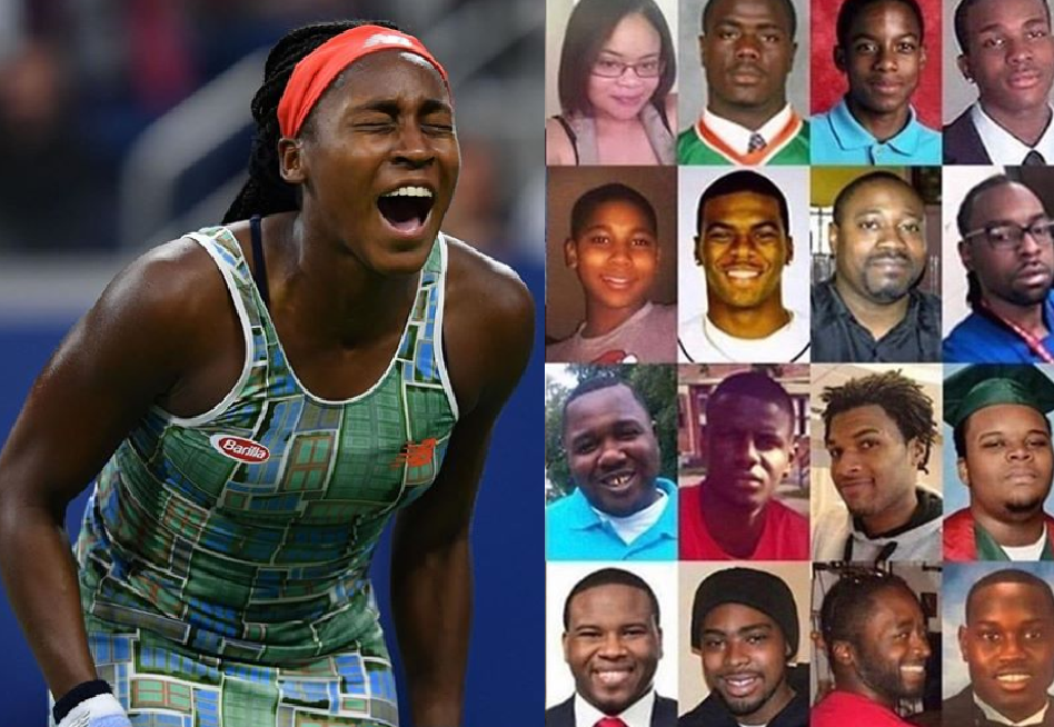 Upset Coco Gauff commemorates African Americans killed for racism Coco Gauff about racism