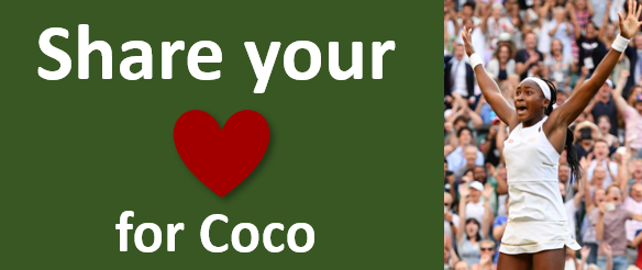 Share love for Coco Gauff