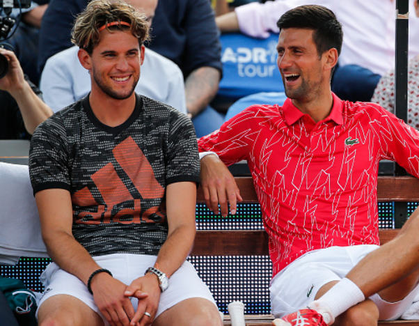 Djokovic and Thiem at the Adria Tour