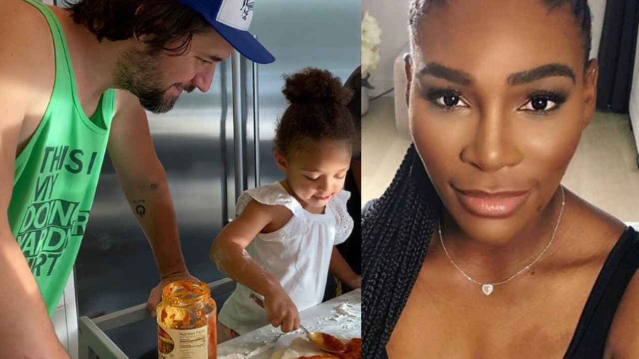 Serena Williams Daughter Olympia Preparing Pizza With Her Dad Tennis Tonic News Predictions H2h Live Scores Stats