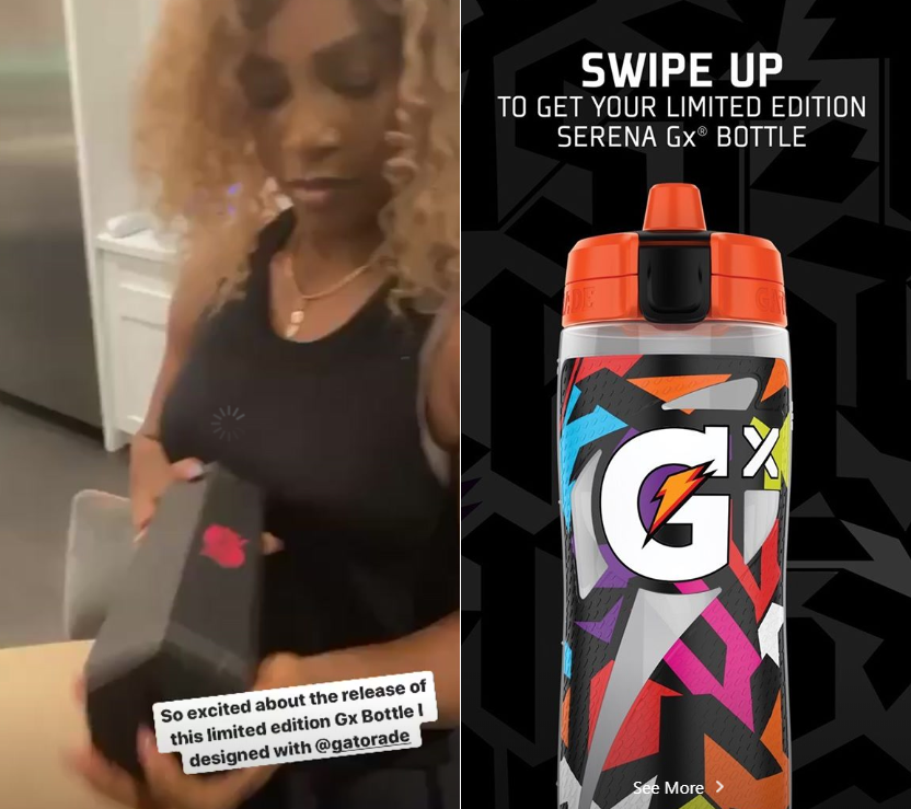 Gatorade Gx Serena Williams 30 oz. 2022 Limited Edition Bottle