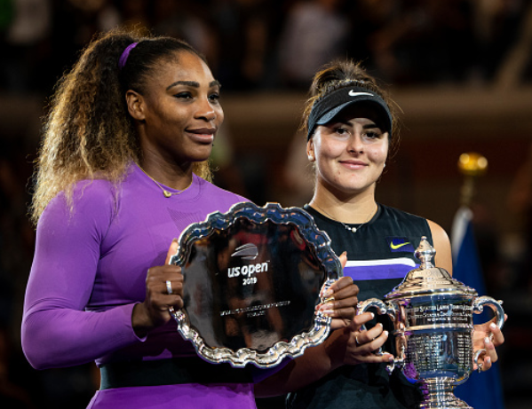 Serena Williams and Bianca Andreescu Serena Williams and Bianca Andreescu