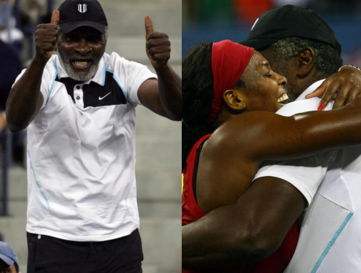 Serena and her fahter Richard Serena and her fahter Richard