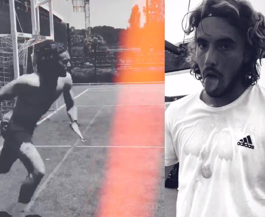 Tsisitspas and his tough training