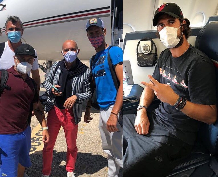 Djokovic Khachanov Flying To New York Djokovic Khachanov Flying To New York