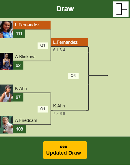 Leylah Annie Fernandez Draw info