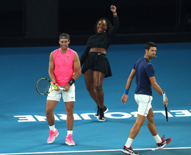 Nadal Djokovic And Serena Williams Nadal Djokovic And Serena Williams