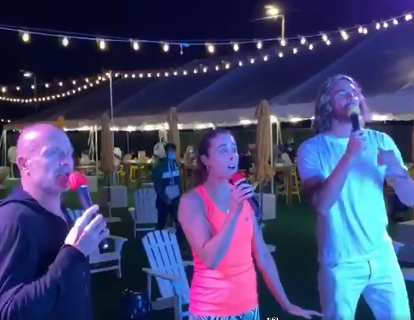 Tsitsipas Singing At The Karaoke Tsitsipas Singing At The Karaoke