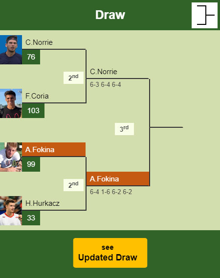 Alejandro Davidovich Fokina Draw info