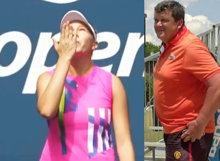 Amanda Anisimova Blowing A Kiss To Her Father Amanda Anisimova Blowing A Kiss To Her Father