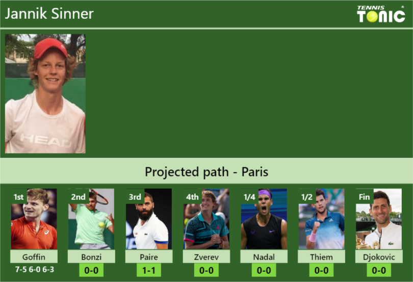 Jannik Sinner Stats info