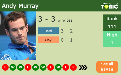 Andy Murray Stats info
